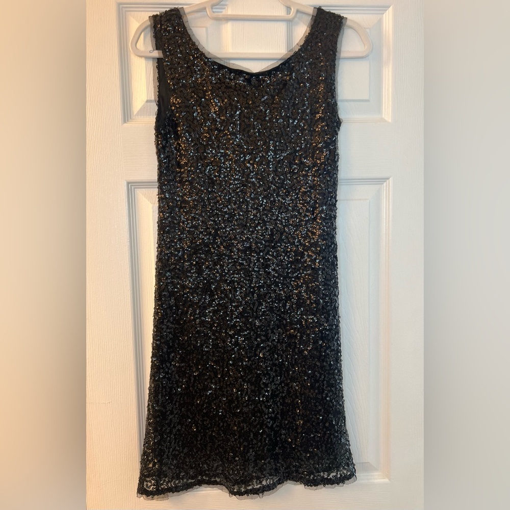 THML Black Sequin Mini Dress